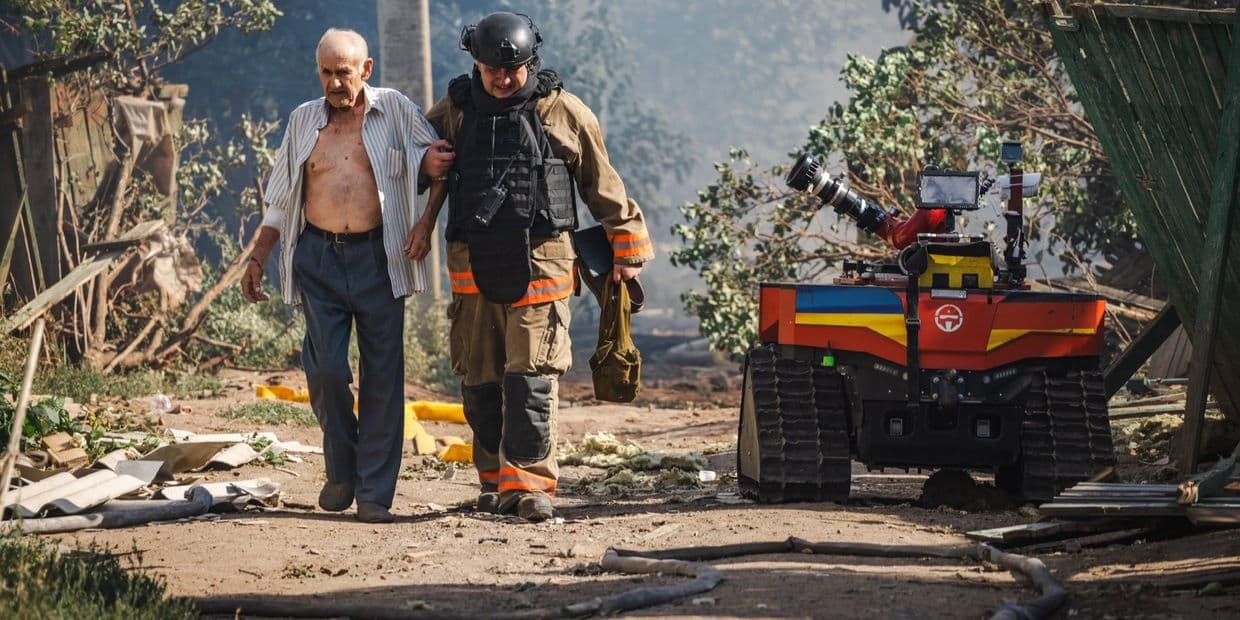 Наслідки удару по Дружківці 25 липня. Фото: ДСНС Донеччини