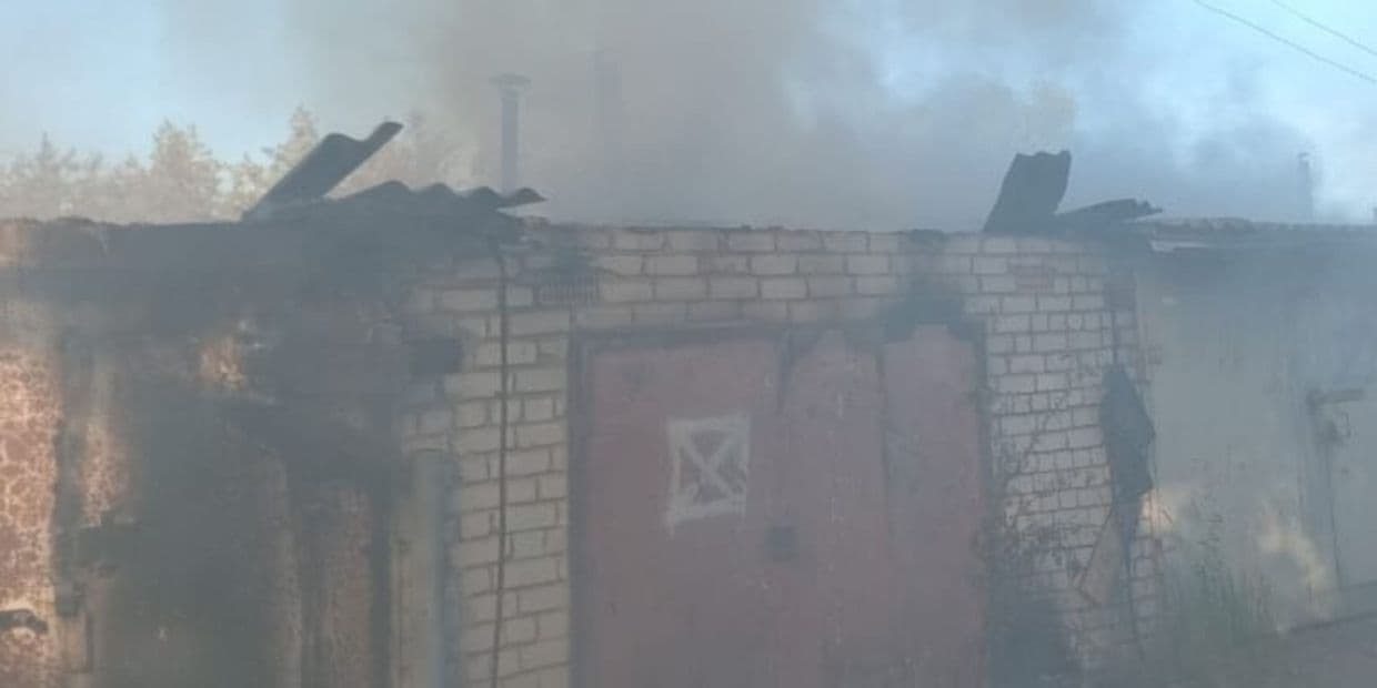 Наслідки російського обстрілу Лиману, 25 липня. Фото: ДСНС