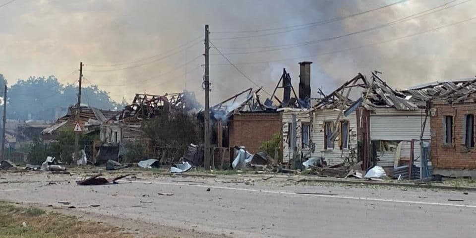 Наслідки російських обстрілів 25 липня. Фото: Поліція Донеччини