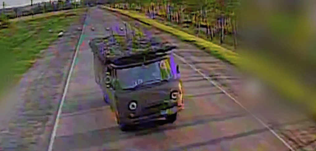 УАЗ окупантів. Скриншот з відео Луганського прикордонного загону