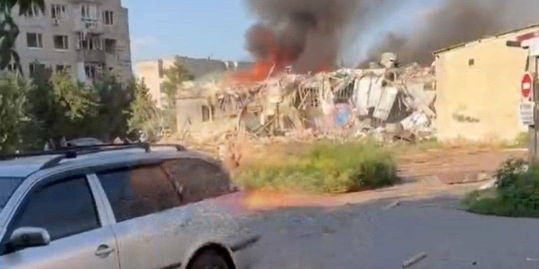 Последствия прилета по Доброполью 16 июля. Фото: Telegram/ПОРОГИ И ХОЛМЫ