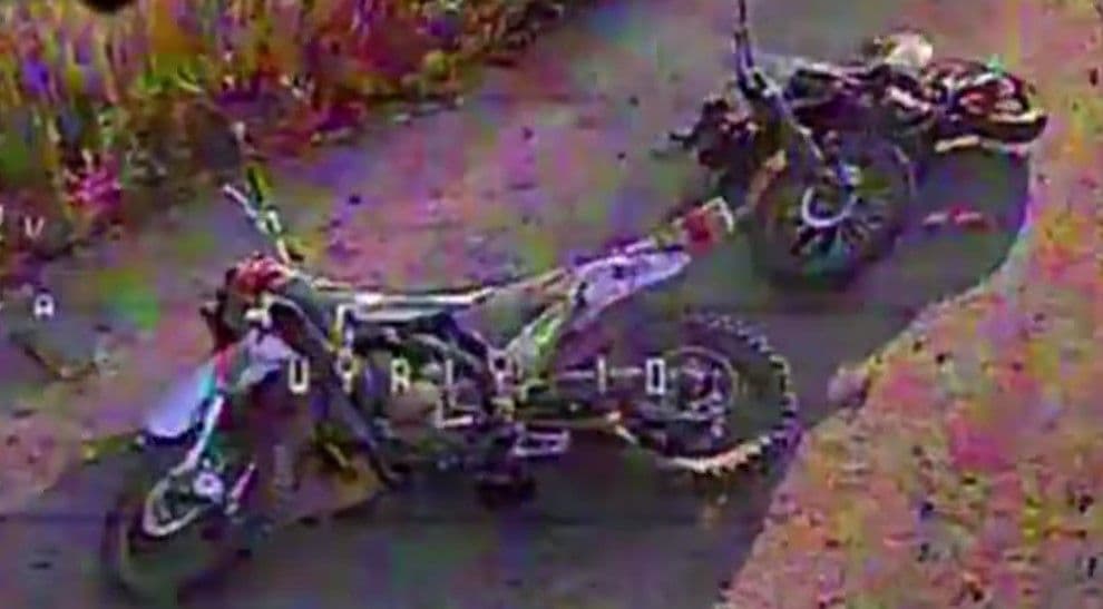 <em>Мотоцикли російських окупантів. Скриншот з відео 63 ОМБр</em>