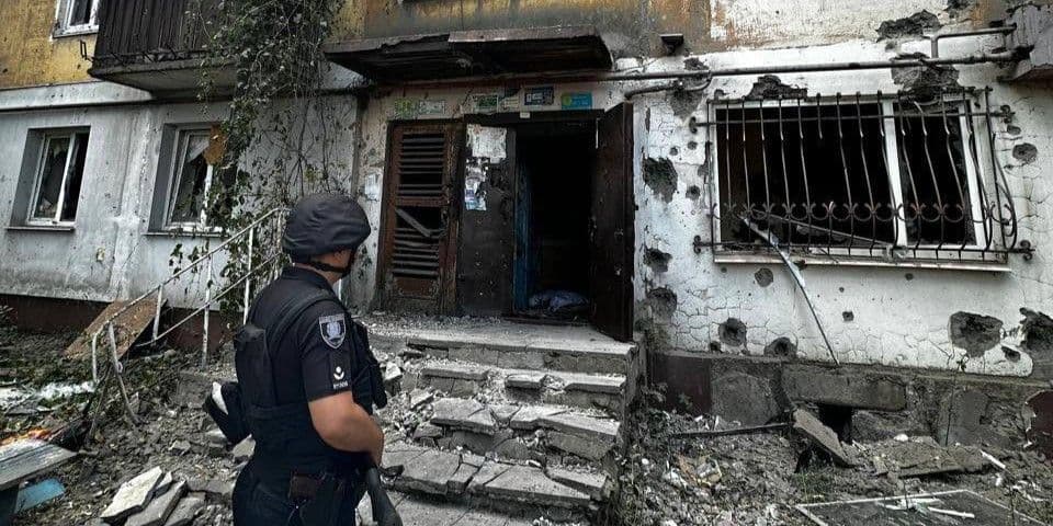 <em>Наслідки російського удару по Костянтинівці 20 серпня. Фото: Facebook/Вадим Філашкін</em>