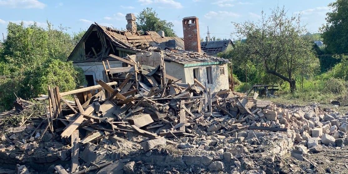 <em>Наслідки російського удару по Краматорську 22 серпня. Фото: Facebook/Вадим Філашкін</em>