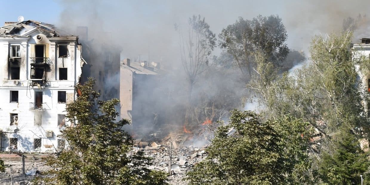 <em>Наслідки російського удару по Краматорську 31 липня. Фото: Краматорська міська рада</em>