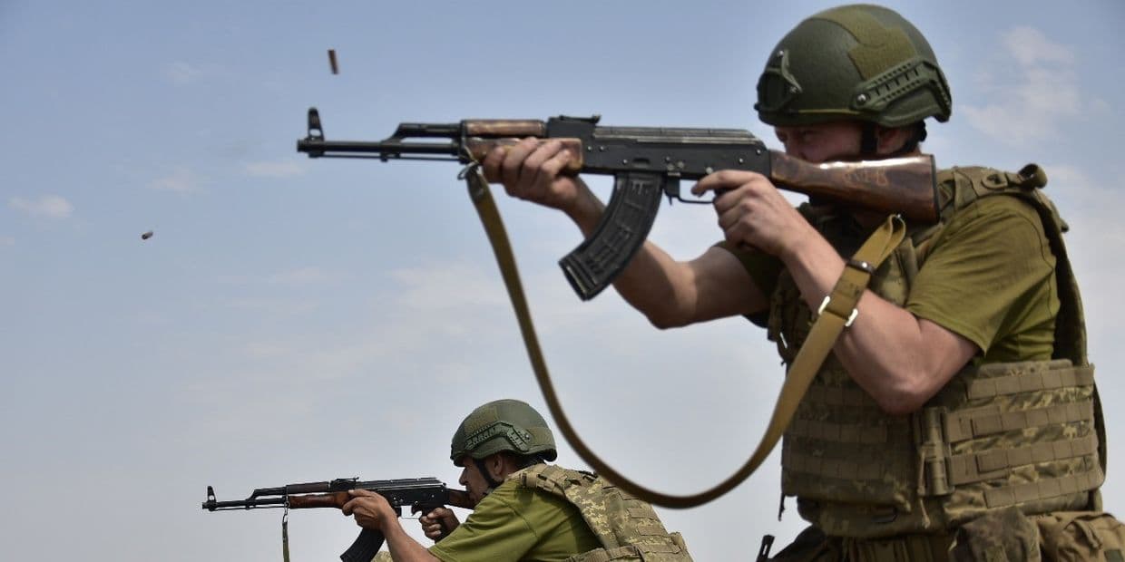 <em>Украинские защитники. Фото: Оперативное командование "Юг"</em>