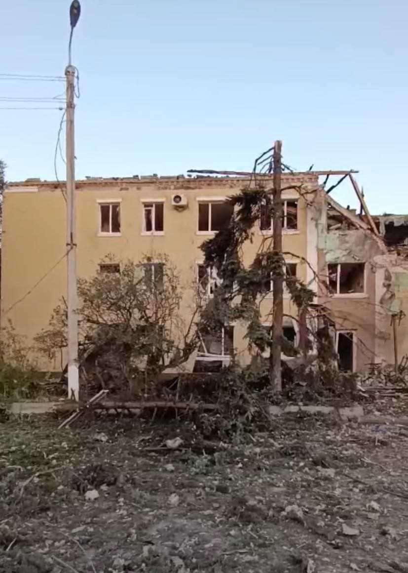 <em>Последствия российского удара по Славянску Фото: Facebook/Вадим Лях</em>