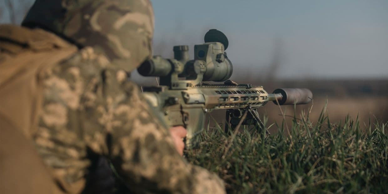 <em>Український захисник. Фото: 37-та окрема бригада морської піхоти</em>