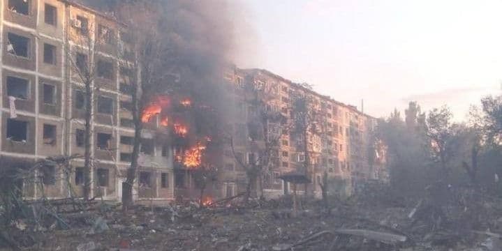 <em>Наслідки російських обстрілів Донецької області. Фото: Facebook/Вадим Філашкін</em>