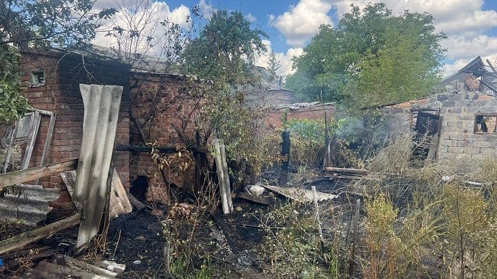 <em>Наслідки російських ударів по Костянтинівці 16 серпня. Фото: Facebook/Сергій Горбунов</em>
