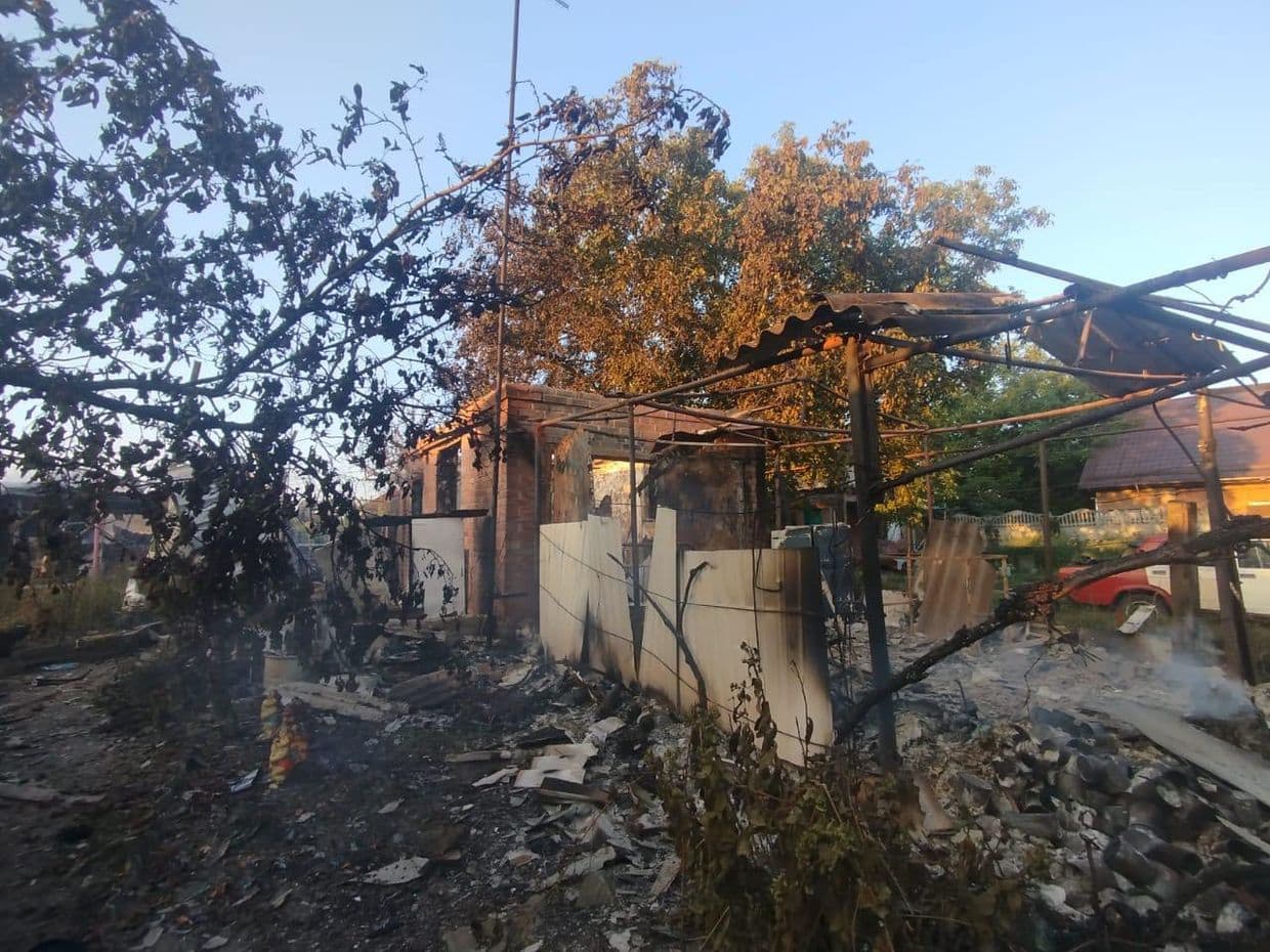 <em>Последствия российского удара по Славянску 19 августа. Фото: Facebook/Вадим Лях</em>