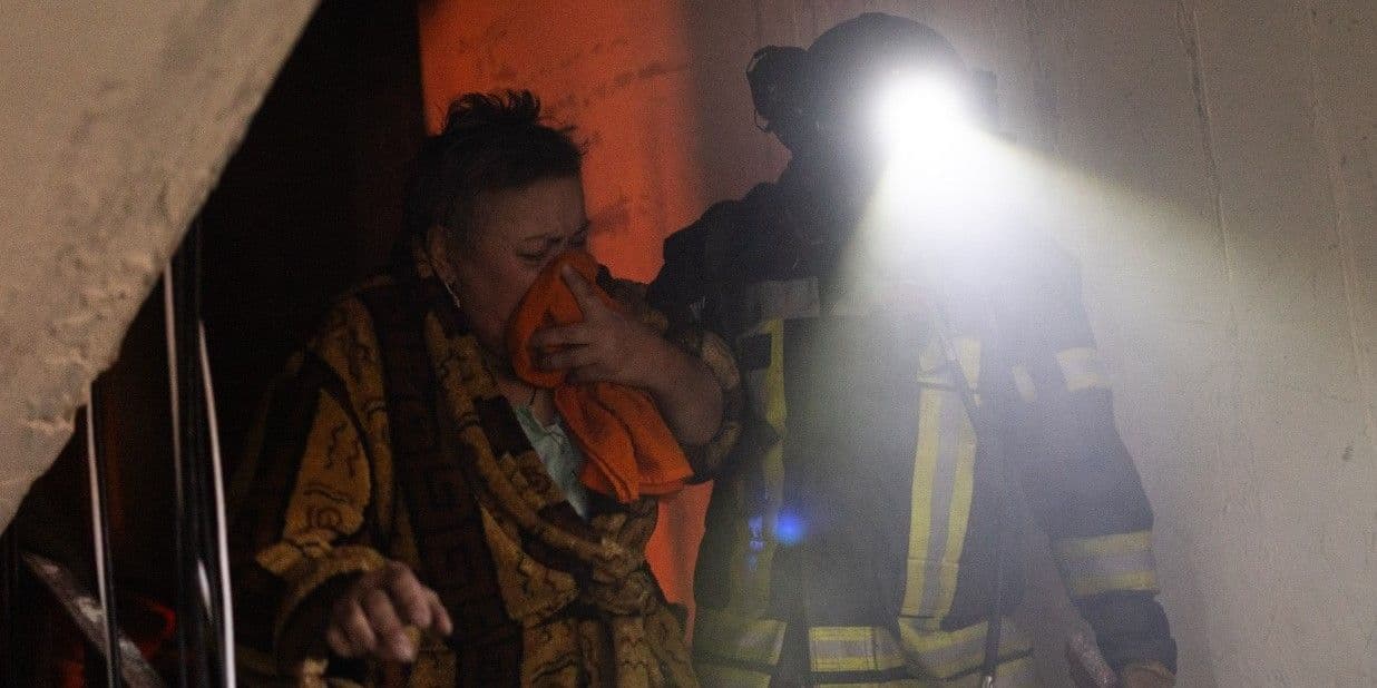 <em>Последствия российского авиаудара по Константиновке 22 августа. Фото: Diego Herrera/Anadolu Agency</em>