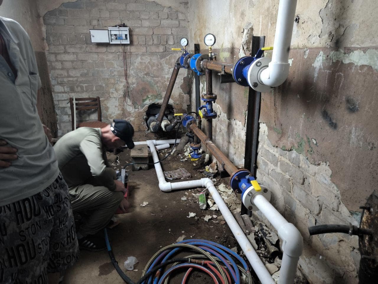 <em>Тепловой узел в оккупированном Северодонецке. Фото из открытых источников</em>