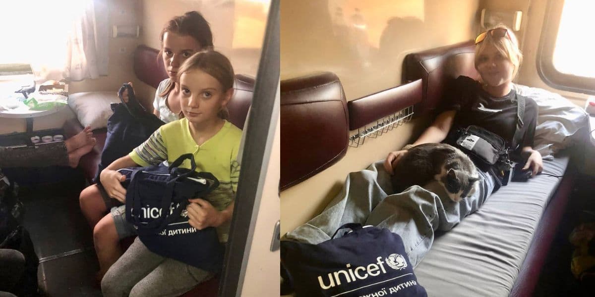 <em>Евакуація з Донеччини 18 серпня. Фото: Укрзалізниця</em>