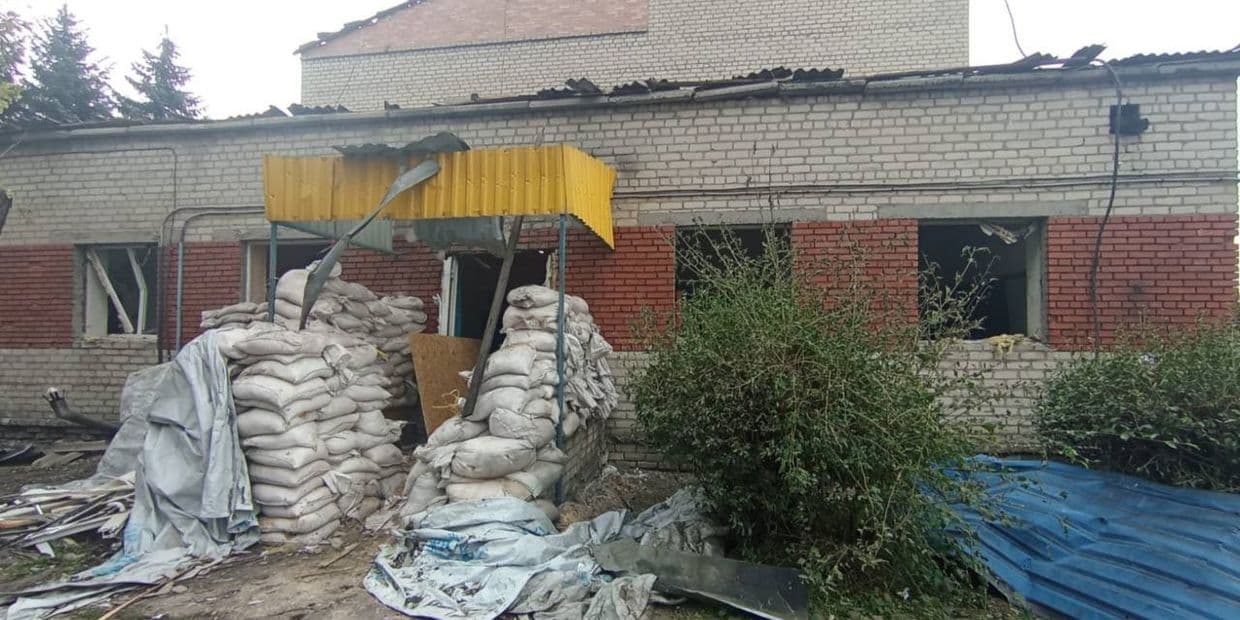 <em>Последствия обстрела Доброполья 22 августа. Фото: ГСЧС Донетчины</em>