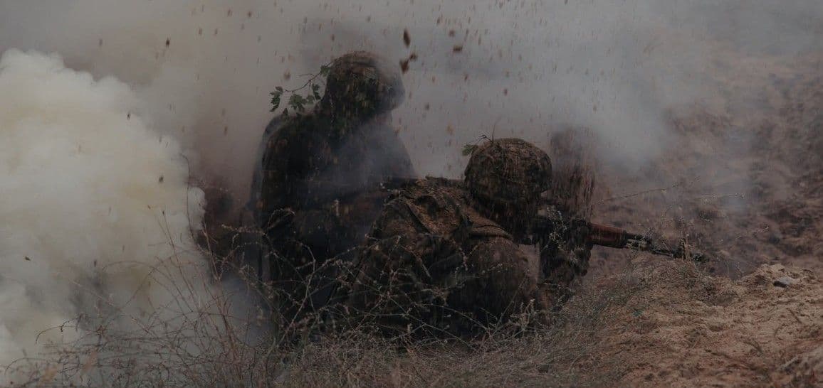 <em>Українські захисники. Фото: 35 ОБрМП</em>