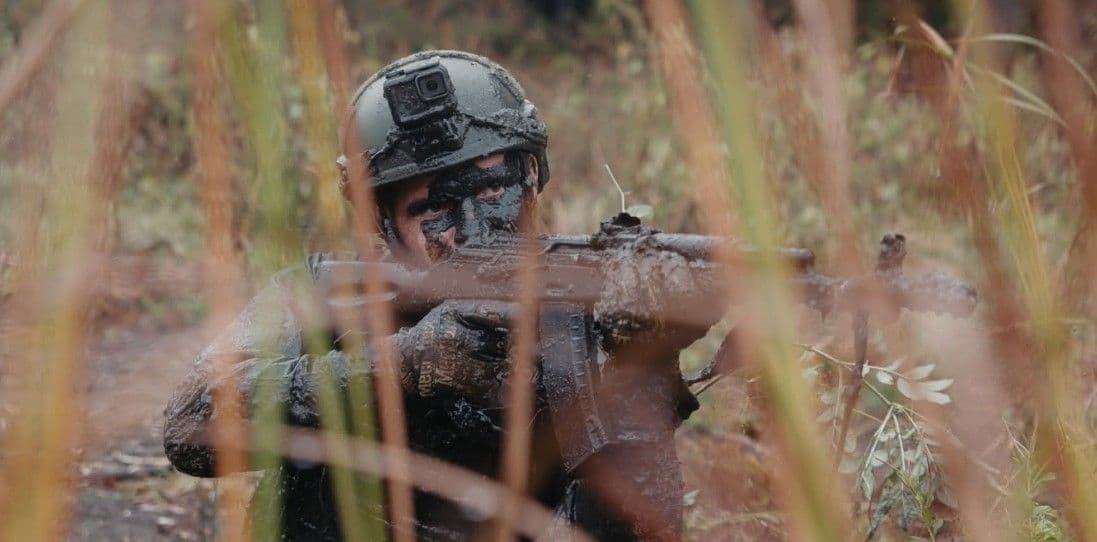 <em>Український захисник. Фото 35-ї окремої бригади морської піхоти ім. контрадмірала Михайла Остроградського</em>