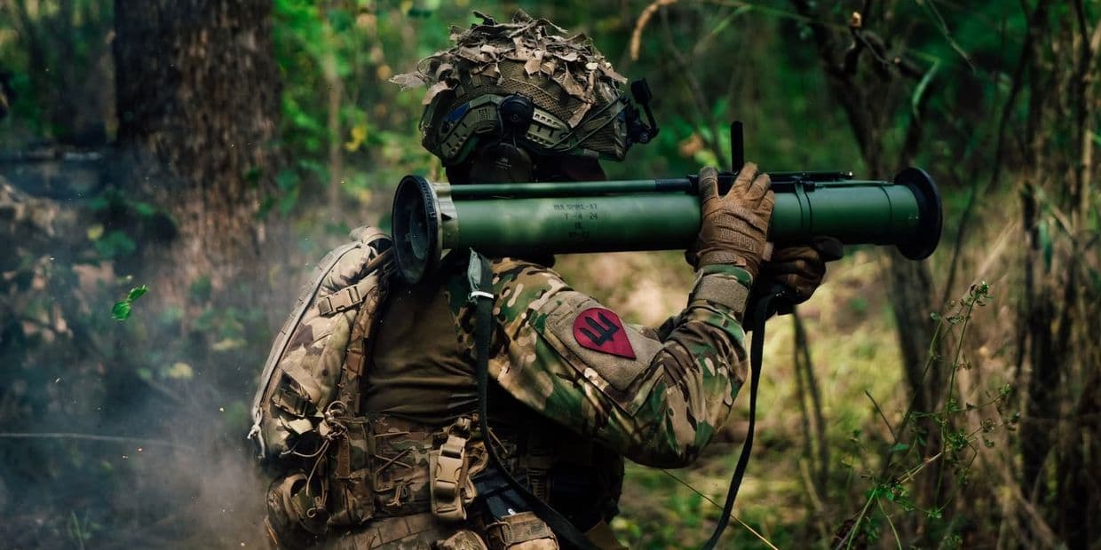<em>Український захисник. Фото відділення комунікацій 82-ї окремої десантно-штурмової Буковинської бригади</em>