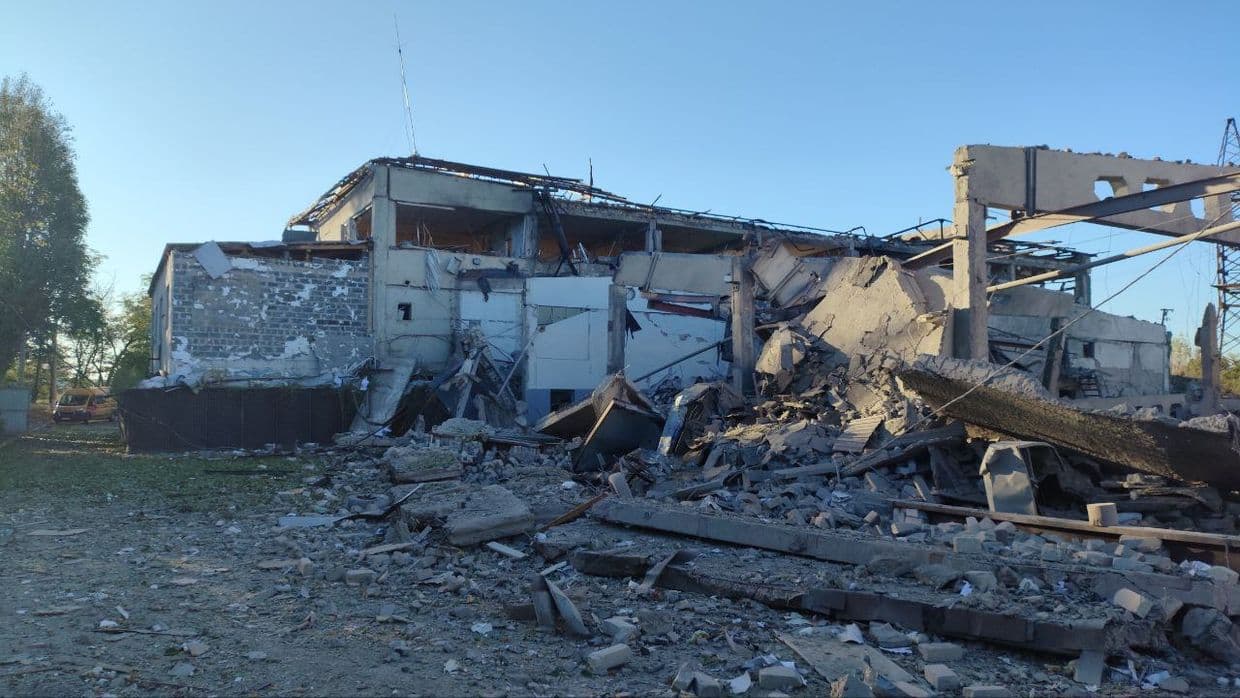 <em>Последствия обстрела Константиновского УГГ, 11 сентября 2025 года. Фото: Донецкоблгаз</em>