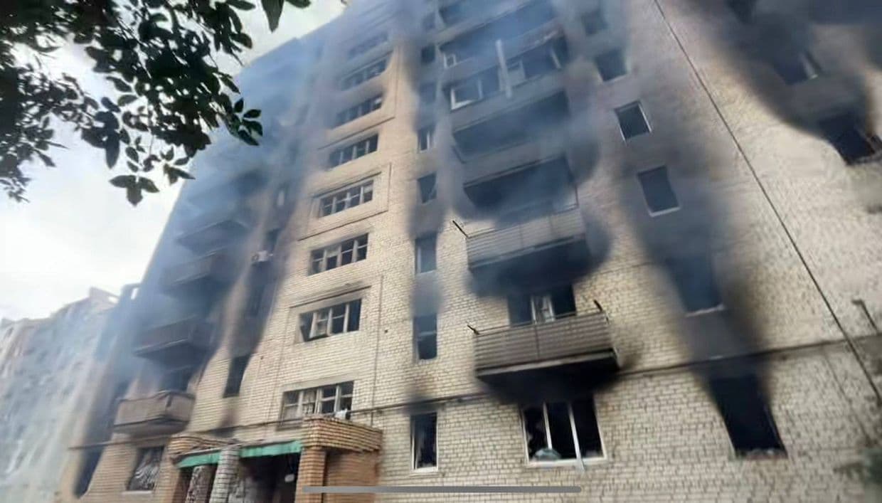 <em>Наслідки російського обстрілу Донеччини 16 вересня 2025 року. Фото: Facebook/Вадим Філашкін</em>