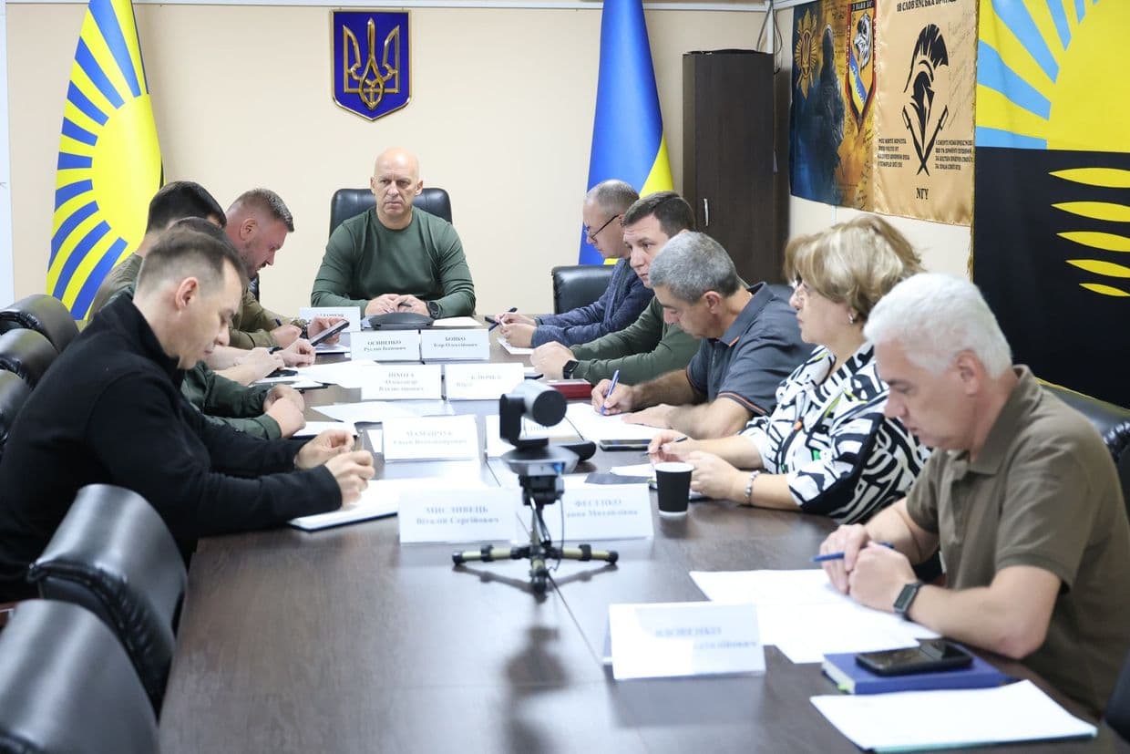 <em>Засідання Ради оборони Донецької області, 17 вересня 2025 року. Фото: Facebook/Вадим Філашкін</em>