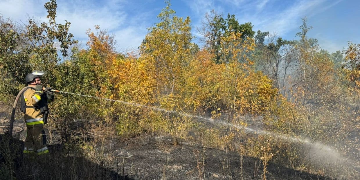 <em>Ліквідація наслідків російського обстрілу, вересень 2025 року. Фото: ДСНС Донеччини</em>