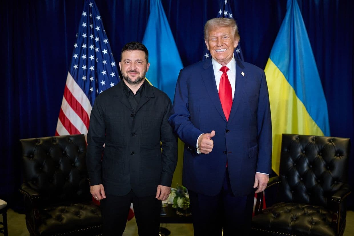<em>В штаб-квартире ООН прошла встреча президентов Украины Владимира Зеленского и США Дональда Трампа. Фото: ОП</em>