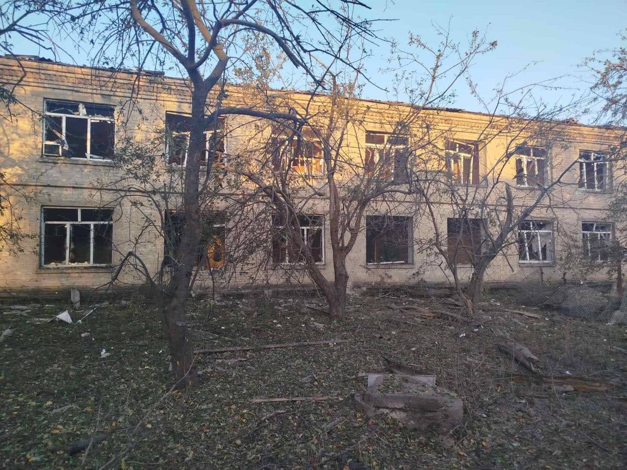 <em>Наслідки російського обстрілу Донеччини 23 вересня 2025 року. Фото: Facebook/Вадим Філашкін</em>