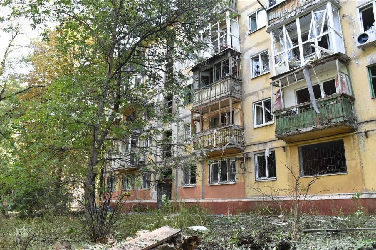 <em>Последствия российского удара по Краматорску 10 сентября 2025 года. Фото: Краматорский городской совет</em>