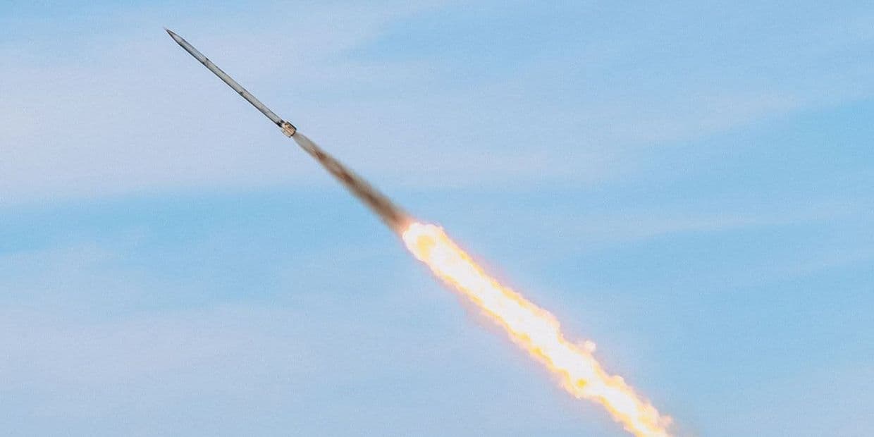 <em>Ракета БМ-27 "Ураган". Фото: 26-я артиллерийская бригада им. генерал-хорунжего Романа Дашкевича</em>