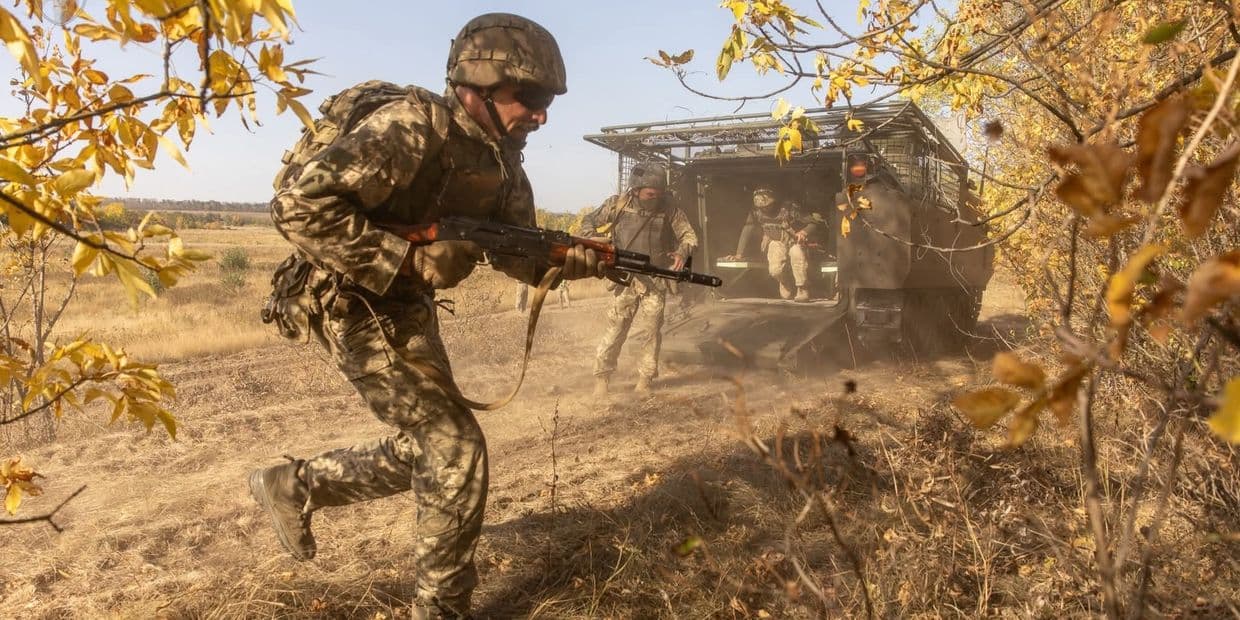 <em>Українські захисники. Фото: 33 ОМБр</em>