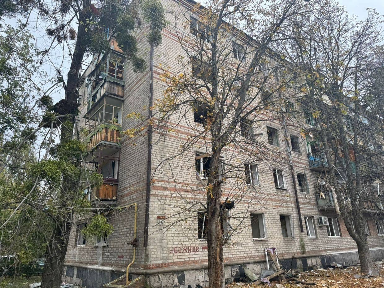 <em>Наслідки російського удару по Слов'янську 9 жовтня 2025 року. Фото: Facebook/Вадим Лях</em>