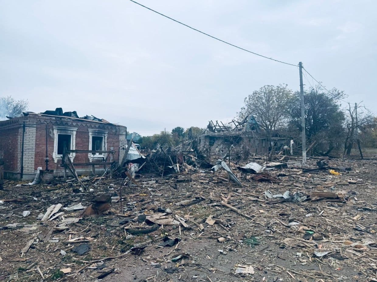 <em>Наслідки удару по Краматорську 8 жовтня 2025 року. Фото: Краматорська міська рада</em>