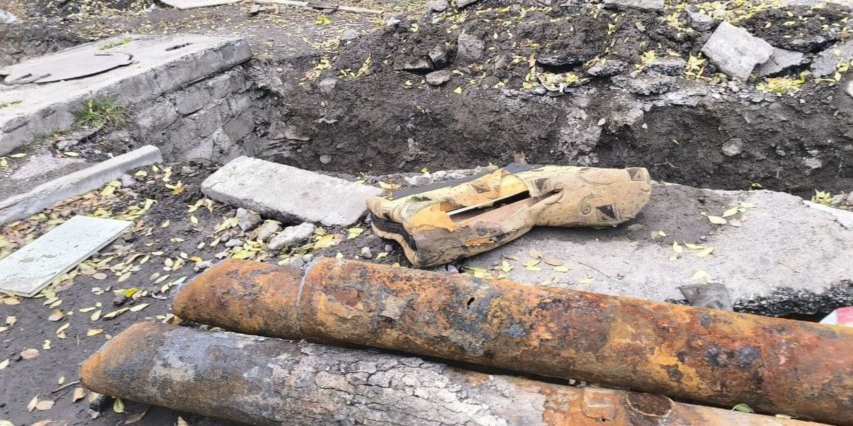 <em>Водогін в окупованому Алчевську, жовтень 2025 року. Фото з відкритих джерел</em>