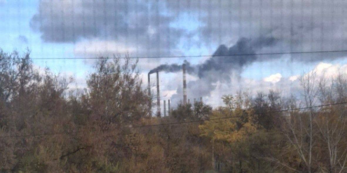 <em>ТЕС неподалік окупованого Щастя. Фото: ЦАПЛІЄНКО_UKRAINE FIGHTS</em>
