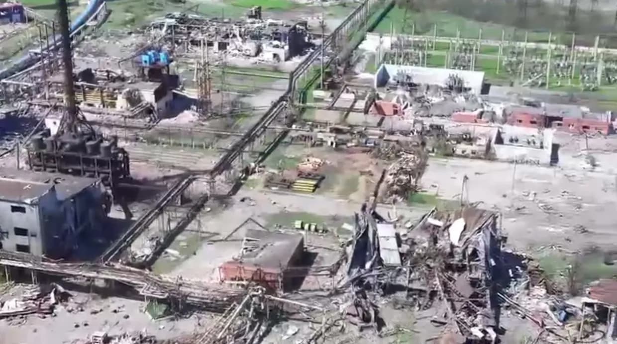 <em>ШУ "Покровське" у квітні 2025 року. Скриншот з відео, опублікованого Мусою Магомедовим</em>