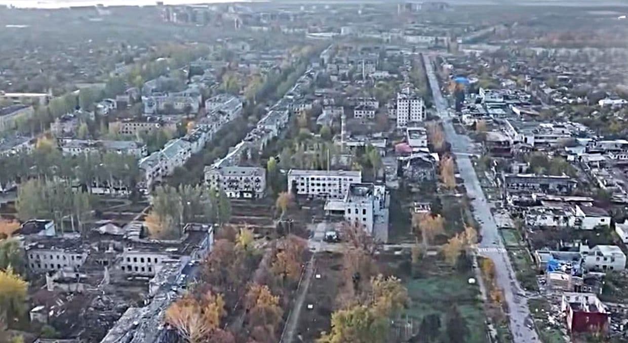 <em>Покровськ, листопад 2025 року. Скриншот з відео 425 ОШП "Скеля"</em>