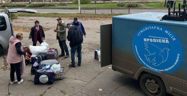 <em>Евакуація жителів Донеччини. Фото: Проліска</em>