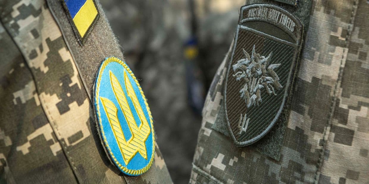 <em>Шеврони 38 ОБрМП. Фото: 38-та окрема бригада морської піхоти ім. гетьмана Петра Сагайдачного.</em>