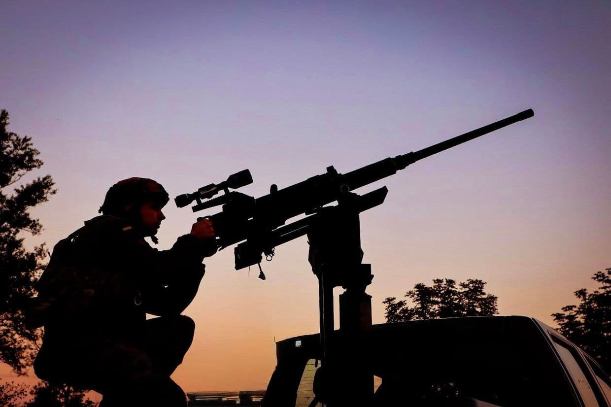 <em>Боец мобильной огневой группы. Фото Днепровской зенитной ракетной бригады Воздушного командования "Восток"</em>