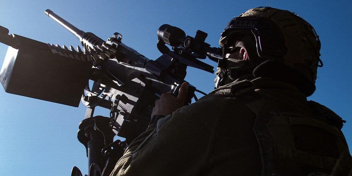 <em>Боєць мобільної вогневої групи. Фото: Повітряне командування "Схід"</em>