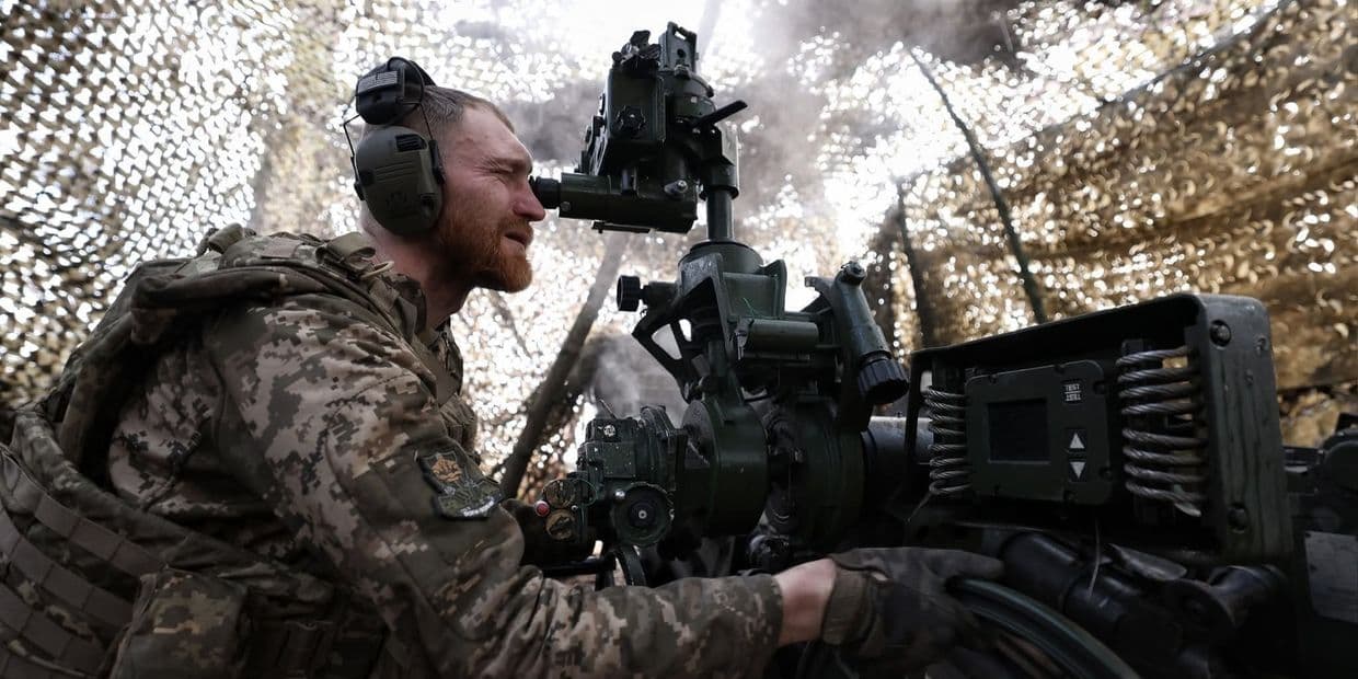 <em>Український артилерист. Фото: 33-й окремий штурмовий полк Сухопутних військ</em>