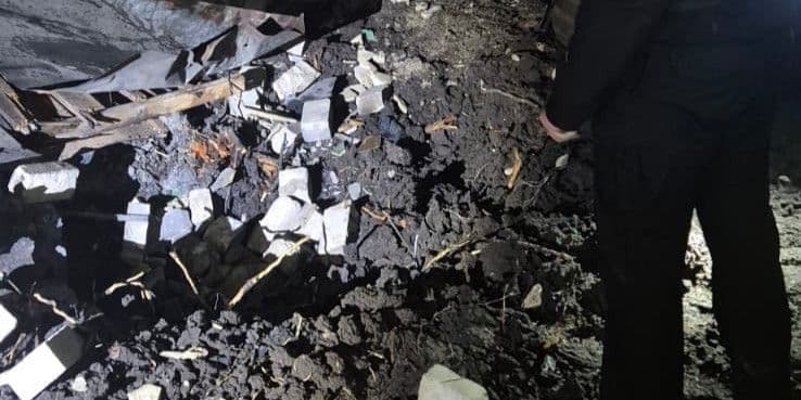 <em>Наслідки російського дронового удару по Слов'янську 27 листопада 2025 року. Фото: Facebook/Вадим Лях</em>