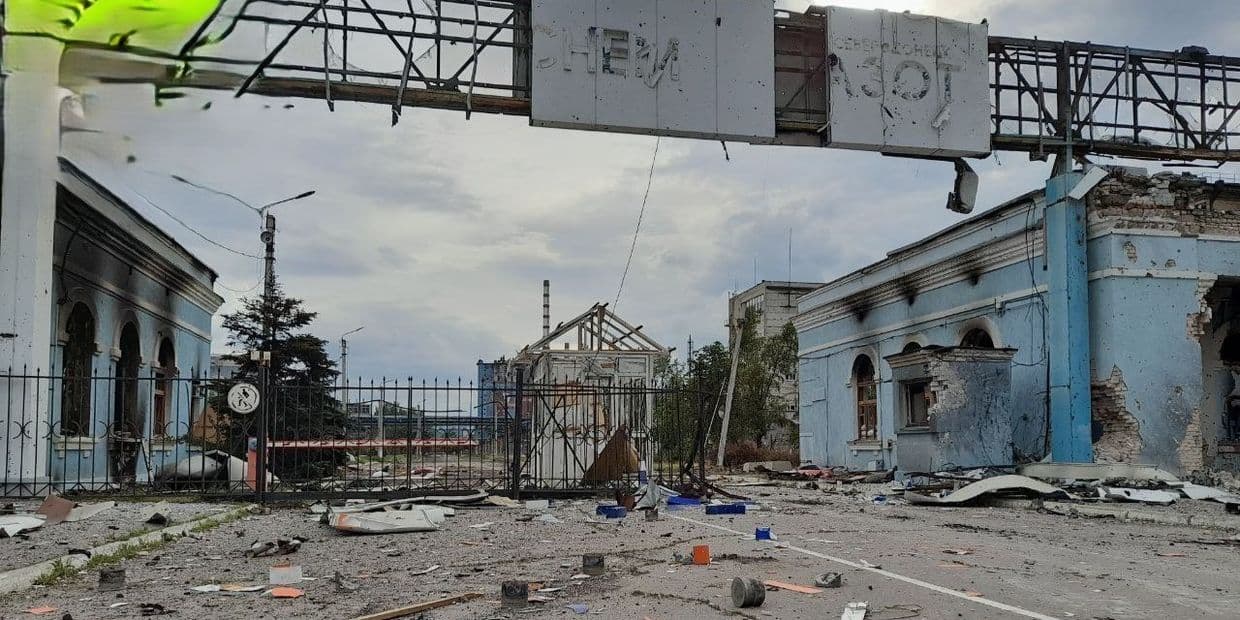 <em>Оккупированный Северскодонецкий "Азот". Фото из открытых источников</em>