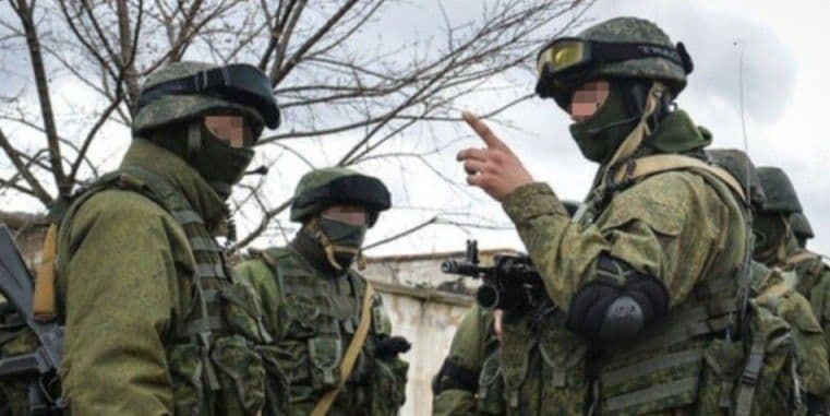 <em>Бійці російської окупаційної армії. Фото: Прокуратура Донеччини</em>