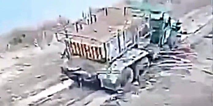 Вражеский "Град". Скриншот с видео 79 ОДШБр