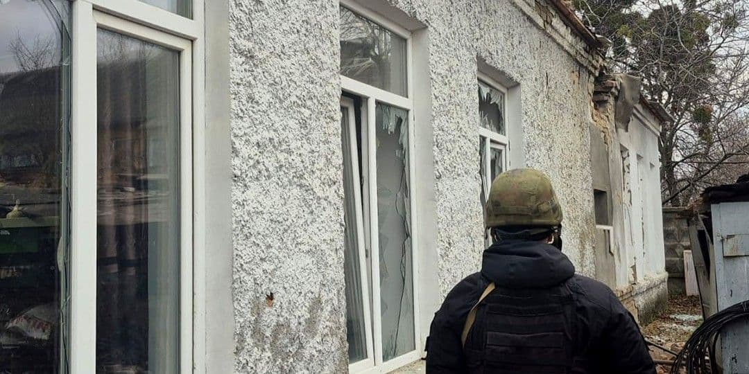 <em>Наслідки російського обстрілу Донеччини 5 грудня 2025 року. Фото: НПУ</em>