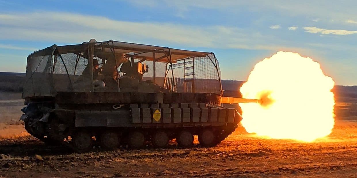 <em>Стреляет танк. Фото: 156 ОМБр</em>