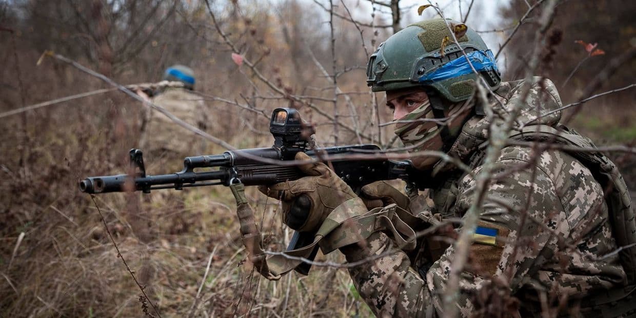 <em>Українські захисники. Фото: 1 ОВМБр</em>