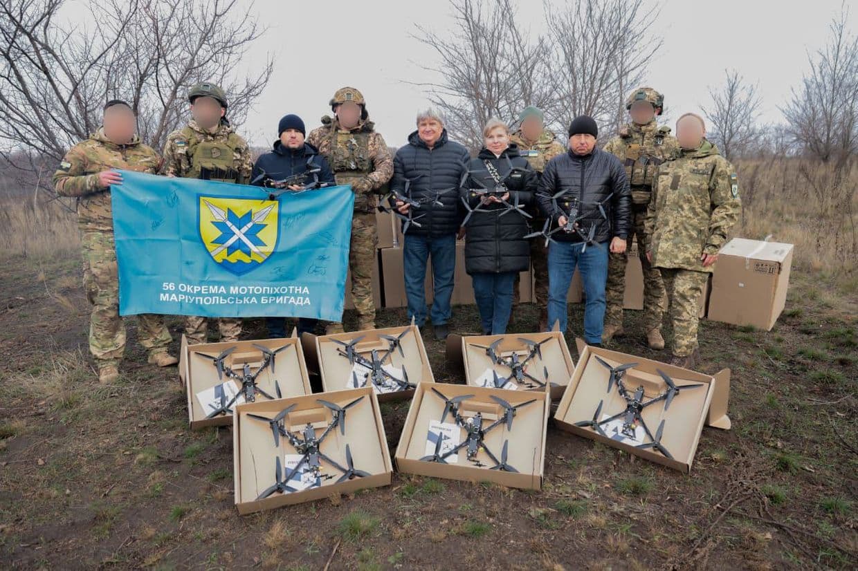 Маріупольська бригада отримала дрони на 4 млн грн від громад району